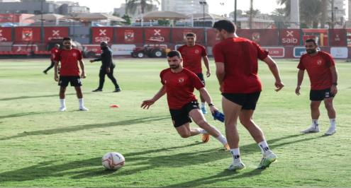  جهاز موسيماني يظهر في مران الأهلي.. وعبدالمنعم يواصل التأهيل